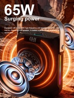 Kisonli K44 Enceinte Bluetooth Portable avec Batterie 5000 mAh, Éclairage LED RGB, Connectivité USB/TF/TWS