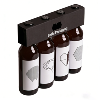 Karton Bierflaschenträger Box für 4 oder 6 Flaschen mit Individuellem Logo Wasserflaschenhalter