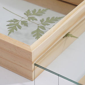 Khung ảnh bằng gỗ tự nhiên với khung kính đôi tối thiểu sinh thái Khung ảnh gỗ - Product Image 3