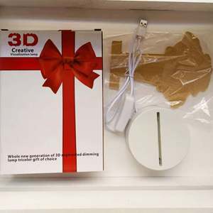 Lámpara de mesa con diseño de <span class=keywords><strong>Anime</strong></span> personalizado para niños, luz LED de noche pequeña con USB, ilusión 3D, regalo de vacaciones, decoración del hogar - Product Image 6