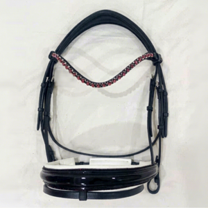 Brida de caballo anatómica de alta calidad, banda para la nariz, tocado de cuero genuino, directo del fabricante/mayorista - Product Image 1