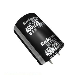 ตัวเก็บประจุแบบ Through Hole รุ่น Original 400MXH390M30X30 390 uF CAP ALUM 390UF 20% 400V SNAP TH - Product Image 1
