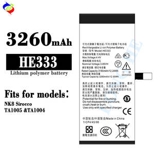 Batterie au lithium-ion de remplacement haute capacité HE333 pour téléphone portable <span class=keywords><strong>Nokia</strong></span> <span class=keywords><strong>8</strong></span> <span class=keywords><strong>Sirocco</strong></span> N8 3.85V 3260mAh Batterie numérique - Product Image 2