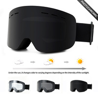 Lunettes de ski photochromiques, protection UV400, lunettes de sport pour la neige, verres polarisés anti-buée, lunettes de snowboard, fabricant sur mesure