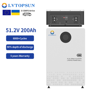แบตเตอรี่โซลาร์เซลล์ LVTOPSUN 51.2V 200Ah 10kWh LiFePO4 สำหรับโทรคมนาคมและพลังงานสำรองอุตสาหกรรม ได้รับมาตรฐาน CE IEC UL Tier-1 BESS ตั้งแต่ปี 2016 - Product Image 1