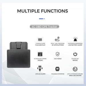 Traceur GPS de <span class=keywords><strong>voiture</strong></span> 4G 2G OBD en gros d'usine, Plug and Play, pour véhicules OBD2, avec alarme de mouvement et de vitesse - Product Image 2