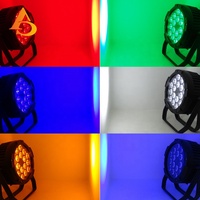 Éclairage de scène Slim Par Light 18 pièces 18w Rgbwauv 6 en 1 Éclairage LED étanche pour extérieur