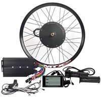 Kit de conversion VAE 48V 8000W 72V avec batterie 1500W 2000W 3000W 5000W, pièces de vélo électrique, moteur moyeu, écran LCD, poignée de commande rotative, basse vitesse