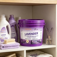 Lessive en poudre jetable écologique personnalisée 4,5 kg, haute densité, parfum lavande, forte action anti-taches, faible mousse