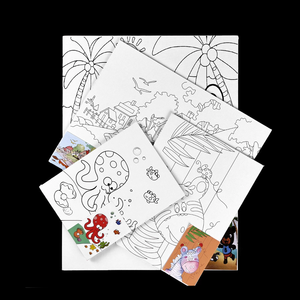 Toiles de <span class=keywords><strong>peinture</strong></span> en vrac pour enfants, mini toiles de bureau pré-<span class=keywords><strong>dessin</strong></span>ées avec images pour le bricolage - Product Image 3