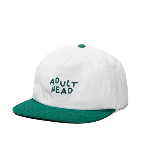 OEM Cotton Cap Custom Logo Snapback Embroidery <b>Hat</b> 5 Panel <b>Flat</b> Brim - Product Image 3
