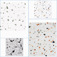 Carreaux de terrazzo en céramique antidérapants pour intérieur, pour restaurants, pâtisseries, salons de thé, chaînes de vêtements, maisons