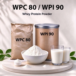 Vente en gros de concentré de protéines de lactosérum WPC 80%, isolat de protéines de lactosérum WPI 90%, poudre de protéines de lactosérum - Product Image 1