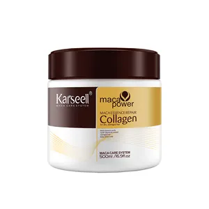 Private label 500ml Karseell colágeno queratina tratamento best-seller colágeno máscara para cabelos secos e danificados profunda condicionado