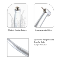 Turbina Dental de Alta Velocidad con Certificación ISO, Metálica, con Botón de Presión y Triple Spray de Agua