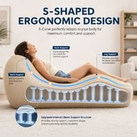 Sofá Inflable Portátil e Impermeable con Reposapiés, Silla de Aire Ligera para Interiores, Exteriores, Camping, Playa y Viajes