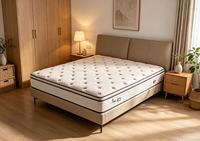 Matelas compressé à partitionnement intelligent, King Queen Double, en latex naturel, fabrication chinoise directe, matelas à ressorts ensachés