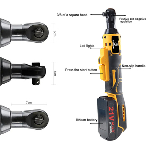 21v Rechargeable Lithium <b>Battery</b> Cordless Ratchet Wrench Set One-hand Portable KHC-HC-97 21v Rechargeable Lithium <b>Battery</b> Cordle - Product Image 3