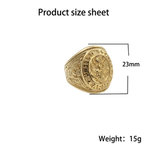 MECYLIFE US Marine Corps Ring Army Ring anello distintivo aquila in acciaio inossidabile per uomo - Product Image 6