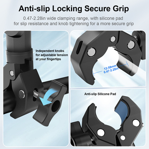 Mechrig 360 độ xoay kẹp gắn hợp kim nhôm siêu kẹp cho túi <span class=keywords><strong>3</strong></span> <span class=keywords><strong>GoPro</strong></span> hành động máy ảnh - Product Image 5