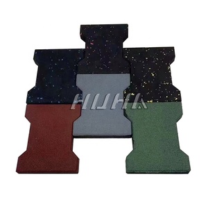 Phật Sơn Nhà Máy Ngoài Trời Lối Đi Tôi Hình Dạng Cao Su Tia Cực Tím Bằng Chứng Con Chó Xương Cao Su Gạch Cho Sân Chơi Ngựa Ổn Định Cao Su Mat - Product Image 3