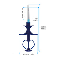 Cmrfid prix attractif vente en gros Rfid seringue d'identification des animaux 2.12*12mm Em4305 Animal Pet puce transpondeur chien puce