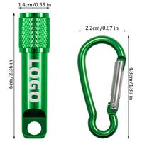 Mini lampe torche LED à clé, lampe de poche portable en aluminium pour le camping en plein air, la randonnée, les situations d'urgence, la survie