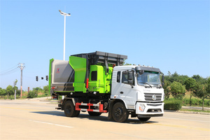 Dongfeng Foton JAC JMC Old Henllow Shacmanetc. Garbage Transfer Truck Telescopic Arm Rear Loader 4x2 Drive <b>Wheel</b> Manual Engine - Product Image 6