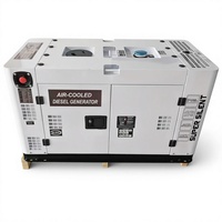 Générateur diesel silencieux bicylindre refroidi par air, démarrage électrique, monophasé/triphasé 220V/380V 50/60Hz, ATS, pour alimentation de secours en construction