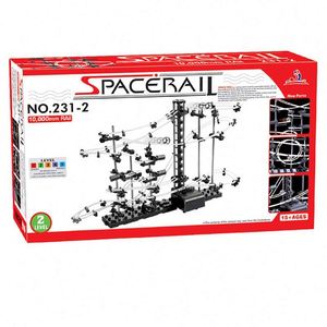 Professional Manufacturer Plastic Electric Intelligence Race Run Ball Building Abs <b>Roller</b> Coaster Rail Level 1-9 Track Toys - Product Image 3