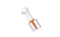 Distributeur de savon de douche pour chien automatique style canard mignon bouteille moussante électrique en plastique chargée pour le bain d'animaux domestiques
