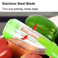 Outil de cuisine éplucheur de stockage multifonctionnel en acier inoxydable avec un couteau à éplucher pour fruits et légumes