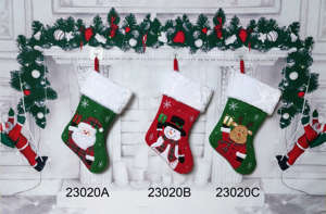 Bas de Noël en polyester rose et bleu <span class=keywords><strong>HCD</strong></span> avec broderie d'éléphant pour décorations de maison de vacances - Product Image 3