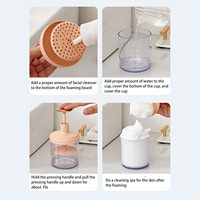 Style coréen mousse fouet fabricant outils de soin de la peau barboteur voyage moussant outil d'approvisionnement de nettoyage du visage mousses en plastique tasse mousseur de lavage du visage