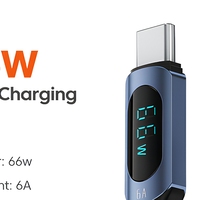 Kabel Pengisian Cepat Toocki 66W USB Type-C dengan Pelapis Nilon, Transfer Data Kecepatan Tinggi 6A untuk Ponsel, Tablet, Kamera, Komputer