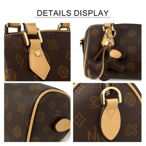 Sacs fourre-tout décontractés pour femmes de marques célèbres 2025, haute qualité, impression personnalisée, sac à bandoulière de créateur en cuir véritable avec fermeture éclair - Product Image 6