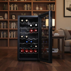 Réfrigérateur à <span class=keywords><strong>vin</strong></span> <span class=keywords><strong>professionnel</strong></span>, mini-bar, réfrigérateur 78L, 32 bouteilles de <span class=keywords><strong>vin</strong></span> rouge et blanc, refroidisseur à <span class=keywords><strong>vin</strong></span> thermoélectrique - Product Image 4