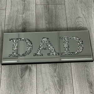 Lux <span class=keywords><strong>Bling</strong></span> Crystal Rhinestone Diamante aplastado con incrustaciones moderno montado en la pared para LOVE HOME Shape Espejo colgante para maquillaje de baño - Product Image 4