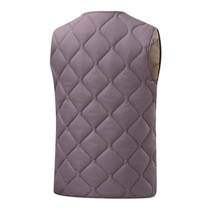 Gilet d'hiver décontracté pour <span class=keywords><strong>femme</strong></span> RCX Wholesale, écologique, respirant, coupe-vent, rembourré en laine, tricoté, sans manches, fermeture à un bouton - Product Image 6