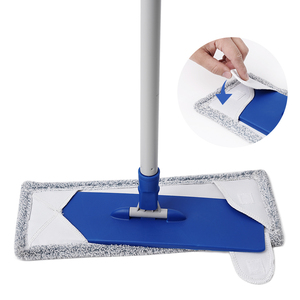 ไม้ถูพื้นไมโครไฟเบอร์ที่ทนทานมีด้ามยาวแบนดีไซน์ใหม่ไม้ถูพื้นทำความสะอาดมหัศจรรย์พร้อมหัวม็อบฟองน้ำเหล็ก - Product Image 3