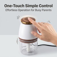 Blender électrique pour bébé en acier inoxydable, grande capacité, mini hachoir à viande, multifonction, hachoir à légumes, oignon, ail
