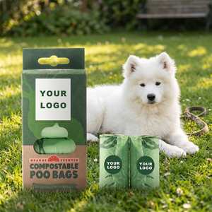 Bolsas Compostables Ecológicas para Excremento de Perro, Forma de Camiseta, Portátiles, Fáciles de Transportar, 4 Rollos, Precio de Fábrica al por Mayor OEM - Product Image 5