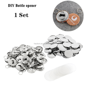 Bán buôn 100pcs <span class=keywords><strong>DIY</strong></span> vòng hình dạng huy hiệu Keychain chai bia Opener <span class=keywords><strong>tin</strong></span> Tấm nút pin sản xuất huy hiệu với vòng chìa khóa - Product Image 2