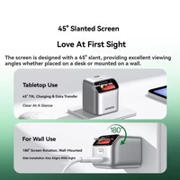 Chargeur GaN UGREEN X740 45W, chargeur rapide USB C 3C 45W °   Écran TFT inclinable, affichage intelligent, chargeur mural pliable PD3.0 PPS