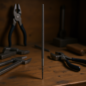 Ttake Round <b>File</b> Maintenance Tool 150mm Length Precision Metalworking - Product Image 3