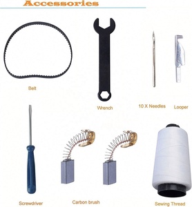 Machine de fermeture de sacs de riz industrielle portable 1500-1800 aiguilles, scelleuse de sacs de riz en peau de serpent 10500 tr/min 1500W, entraînement manuel pour sachets - Product Image 3