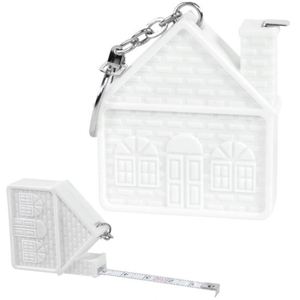 Cinta Métrica Personalizada con Forma de Casa, Regalo Souvenir con Logotipo Único, Llavero Promocional Personalizado - Product Image 1