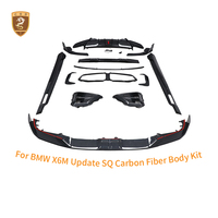 Kit de Carrocería de Fibra de Carbono Seca F96 para BMW X6M Estilo SQ 2024, Difusor Delantero y Trasero, Faldones Laterales, Rejillas de Ventilación, Kit de Carrocería