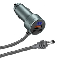 3M/10FT Starlink Mini LED-Anzeige Bildschirm Auto-Ladegerät Schnellladekabel DC-Stromkabel Geflochtenes PVC Reiner Kupferleiter 12V-24V