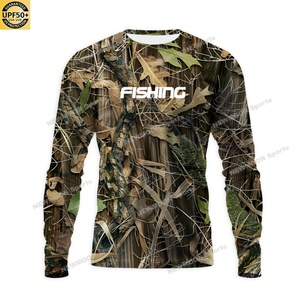 Chemises de pêche pour hommes, camouflage Real Tree personnalisé, UPF 50, anti-UV, légères, camouflage de chasse, chemises de pêche performantes - Product Image 6
